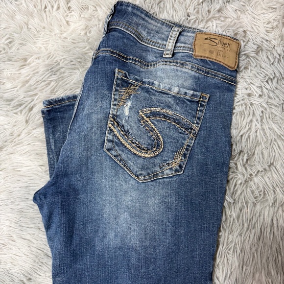 Silver Jeans Elyse Mid Rise Boot Bootcut Jeans Size 31, 31x33 - Picture 1 of 7